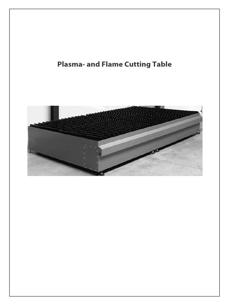 BA - Plasma - and - Flame Cutting Table - EN | PDF | Valve ...