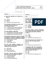 Avaliação Trabalho em Altura 2 Horas - NR35 - Corrigida-GABARITO