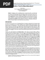 Download Is Twitter a Tool for Mass-Education by Martin SN72687166 doc pdf