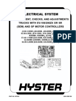 Electrical System: Replacement, Checks, and Adjustments Trucks With Ev-100/200Zx or SR (Sem) and SP Motor Controllers