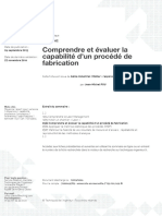 Comprendre Et Évaluer La Capabilité D'un Procédé de Fabrication