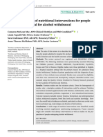 Systematic Review of Nutritional Interventions For People Admitted To Hospital For Alcohol Withdrawal