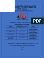 Memorial For Complainant Investment Law