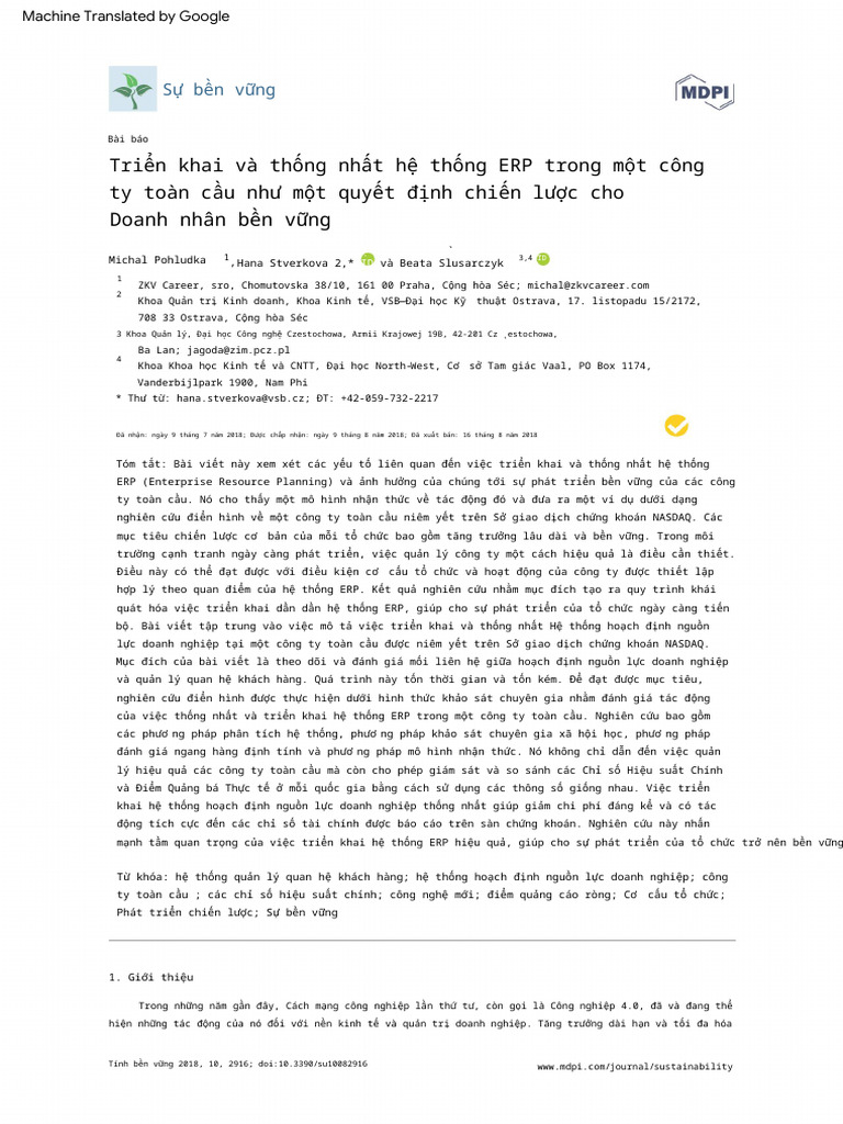 Group 4 Implementation And Unification Of The Erp System 1 Pdf