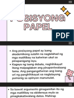 Posisyong Papel Filrang