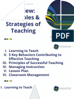 Principles Strategies of Teaching Lec Review