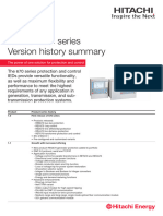 4CAE000226 Relion 670 Series - Version History Summary
