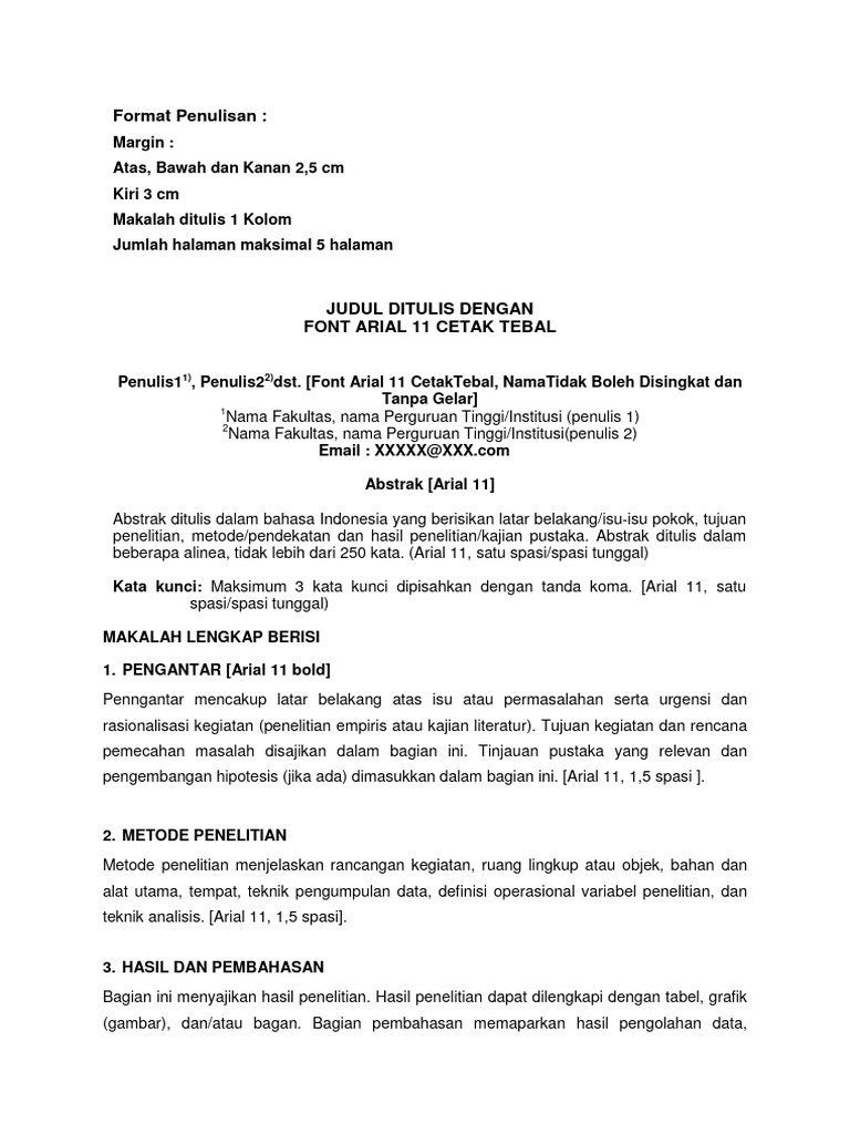 Aturan Penulisan | PDF