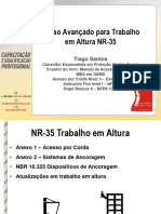 Apresentação NN Eventos NR35 Avançado Tiago Santos Agosto 2018 Rev. 01