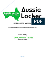 2022 Aussie Locker Standard Install Manual