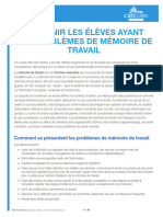 fcihe conseil élèves mémoire de travail