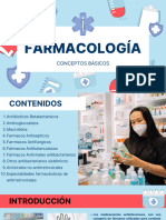 Presentación Farmacología Medicina Ilustrativo Profesional Azul Rojo