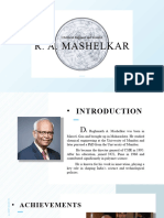 R. A. Mashelkar: Chemical Engineer and Scientist