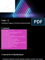Unit - 6entrepreneurship Development Chrsit Uni