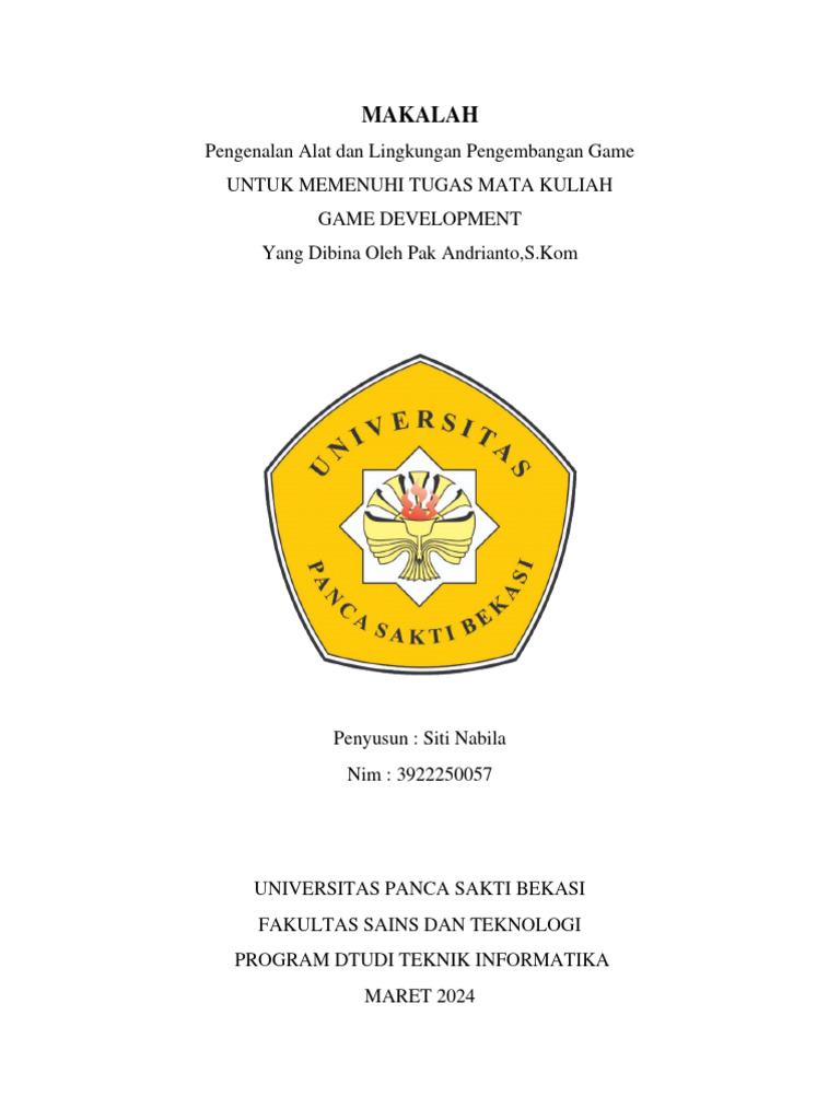 Pengenalan Alat Game Development | PDF