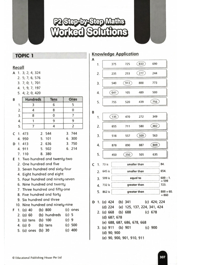 Step by Step Maths 2 Latest 2021 Syllabus 4th Edition Answer Key | PDF
