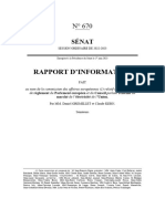 Rapport D'Information: Sénat