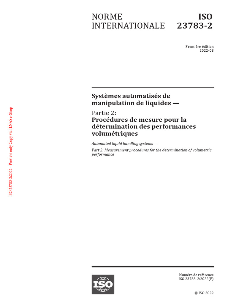 Iso 23783-2 2022 (F) | PDF | Organisation internationale de ...