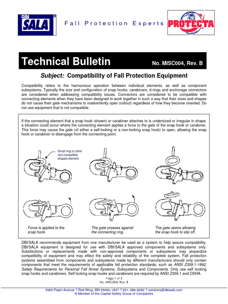 MISC003 Compatability of Fall Protection Equipment | PDF