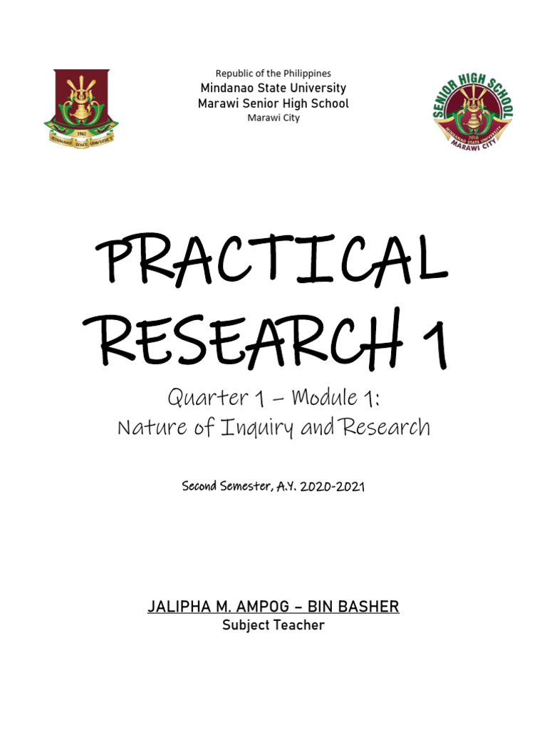 Lesson 1 Pdf Knowledge Inquiry