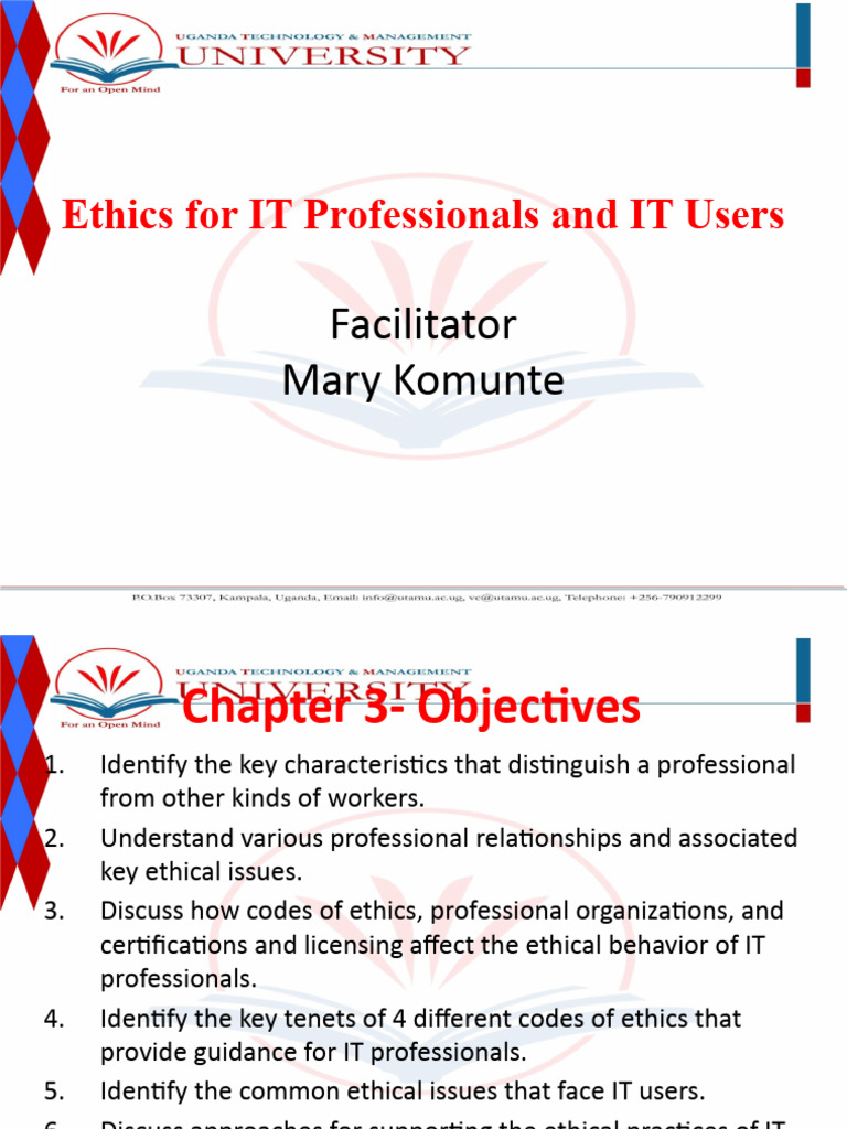 Ethics for IT Professionals and Users | PDF | Profession | Expert