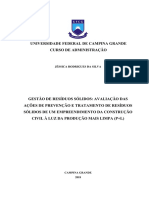 Universidade Federal de Campina Grande Curso de Administração