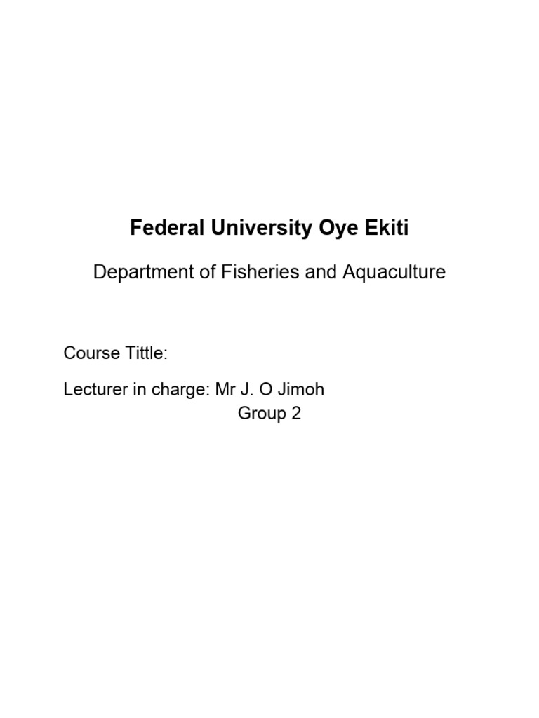 Feed Formulation Example