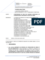 Informe #00-2023 - Conformidad de Pago de Segundo Entregable en Elaboración de Expediente Técnico