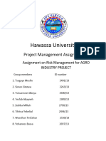 Agro Industry Project Risk Managment