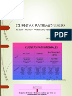 Cuentas Patrimoniales: Activo - Pasivo Patrimonio Neto