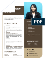 Cokelat Modern Curriculum Vitae Akuntan Profesional Resume