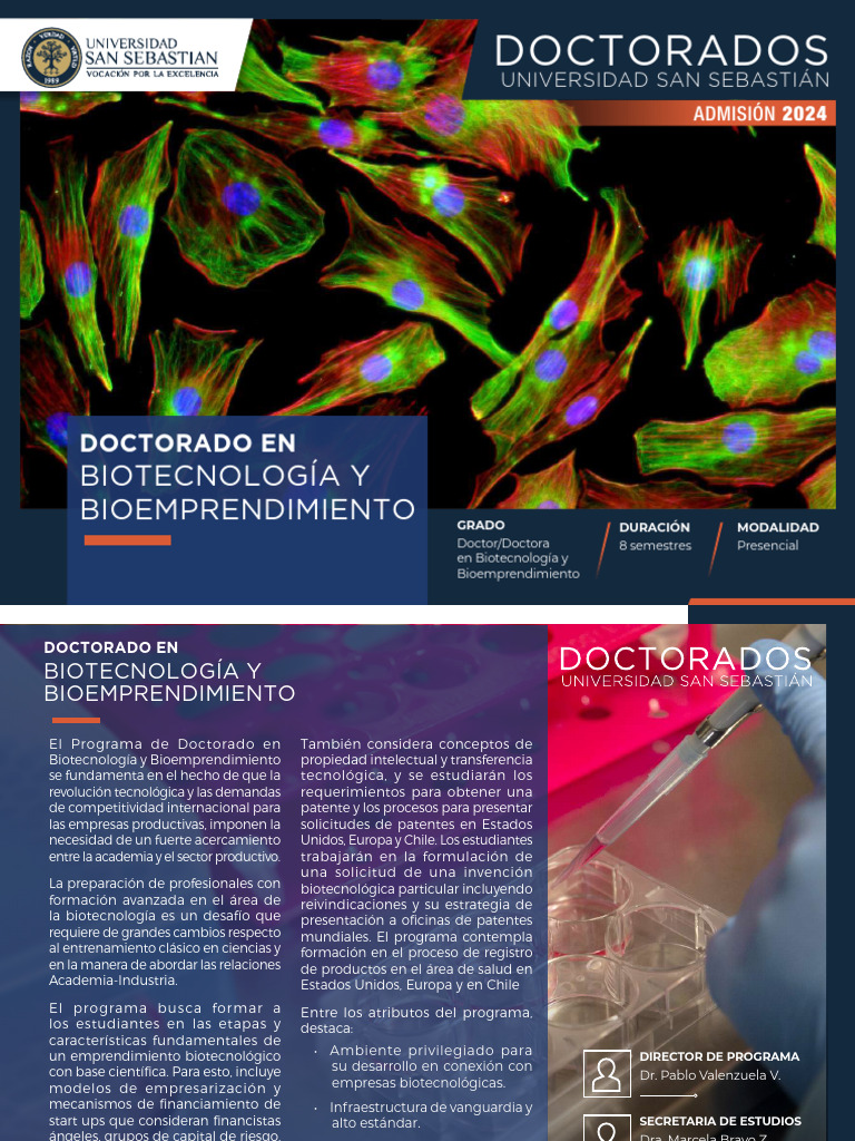 Brochure Doctorado Biotecnologia y Bioemprendimiento - VBo2 ...