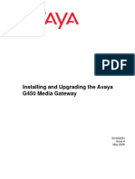 Avaya Installing and Configuring G450 Media Gateway