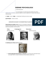 Historia Psychologii - Wykłady + Notatki Z Lektur
