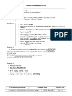 Correction Epreuve E42 Partie 1: Calcul de A: Par Exemple 4,8 A. 15.10 D'où A 4,8 / (15.10) Soit A 0,32 V/MM