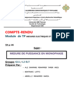 Mesure de Puissance en Monophase