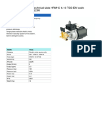 Technical Data HRM-O 9.15 TSS EM Code 22296: Description