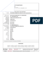 Comprovante de Transação Bancária: Boleto de Cobrança Data Da Operação: #De Controle: - Documento