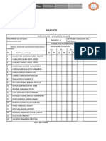 Lista de Cotejo