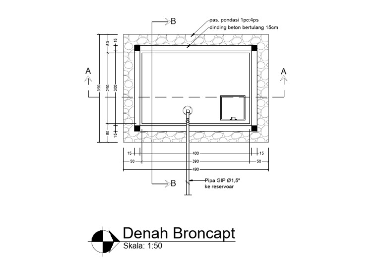 1.denah Broncapt | PDF