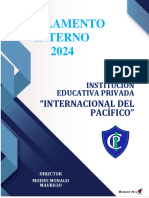 Reglamento Interno 2024: "Internacional Del Pacífico"