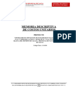 1.6 Memoria Descriptiva de Costos Unitarios y Su Analisis