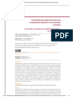 El Portafolio de Evidencias Como Una Modalidad de Titulación en Las Escuelas Normales