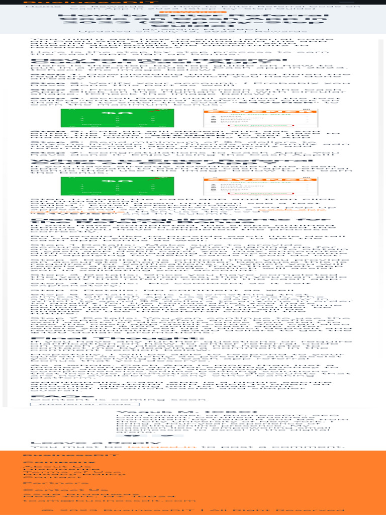 How To Enter Referral Code On Cash App 2023 StepByStep Download
