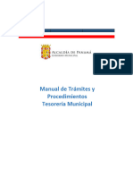 Manual de Trámites y Procedimientos Tesorería Municipal