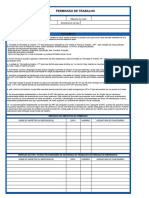 Planilha - Permissão de Trabalho