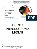 TP: Optimization Master 1 FMP + CM: Fboumediene@usthb - DZ Faiza - Boumediene@usthb - Edu.dz