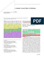 Managerial and Public Attitudes Toward Ethics in Marketing Research