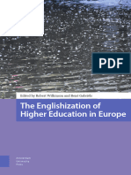 The Englishization of Higher Education in Europe: Edited by Robert Wilkinson and René Gabriëls