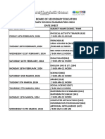 CBSE Exam Datesheet 2024